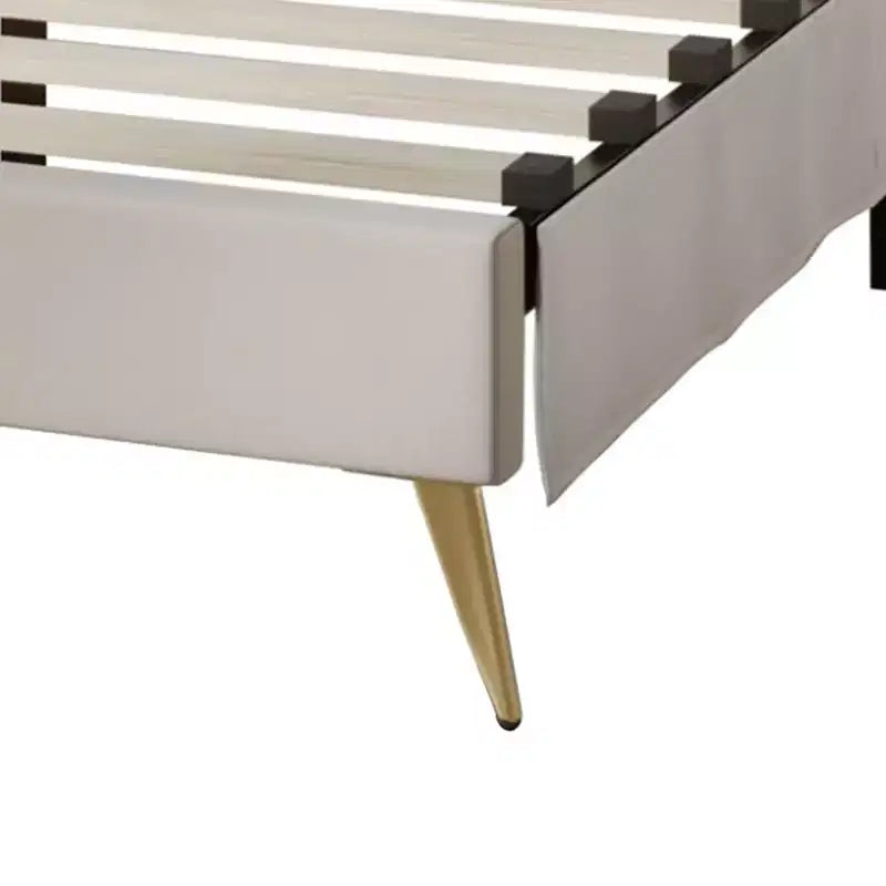 Velvet Upholstered Platform Bed with Diamond Tufted Headboard
