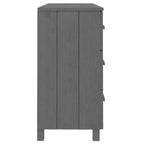 Dresser Dark Gray 44.5x15.7x31.5 Solid Wood Pine