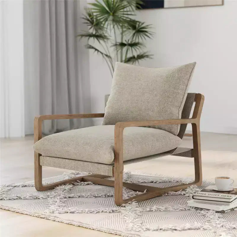 Mika Upholstered Sling Accent Chair