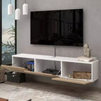 Mobile TV Sospeso a Parete per TV Fino a 75 Pollici, Bianco