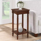 28 in.H Brown Color Rectangle Wood Table Top End Table 1 -piece