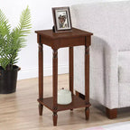 28 in.H Brown Color Rectangle Wood Table Top End Table 1 -piece