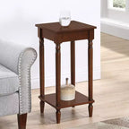 28 in.H Brown Color Rectangle Wood Table Top End Table 1 -piece