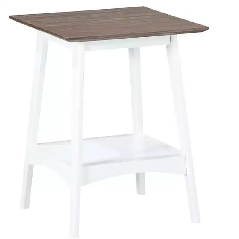 24 in.H White Color Rectangle Wood Table Top End Table 1 -piece