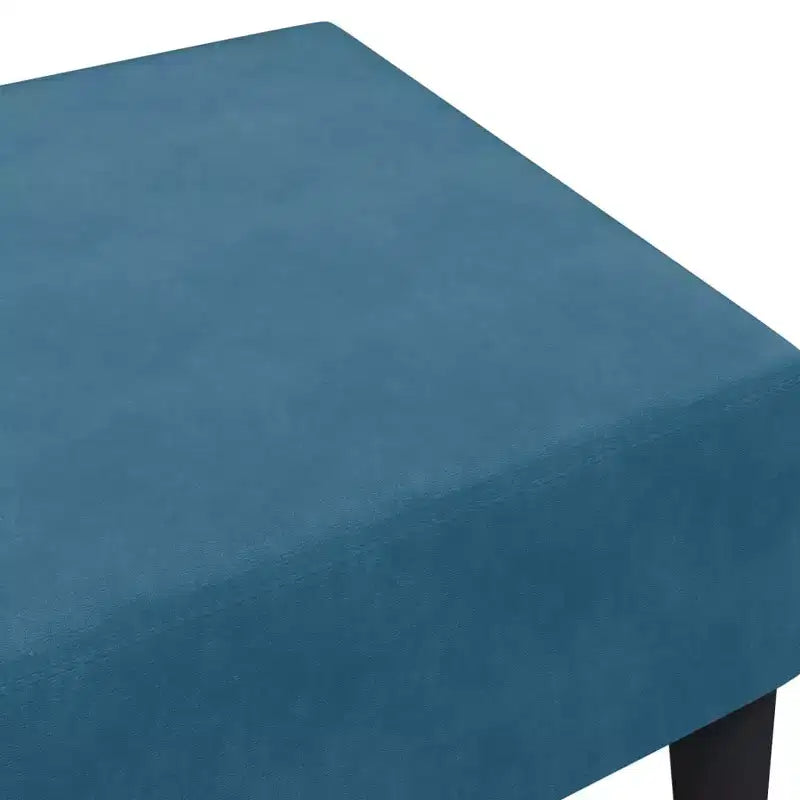 Modern Ottoman Footstool, Velvet Upholstered Pouf Stool for Footrest, Compact Accent Seating for Living Room