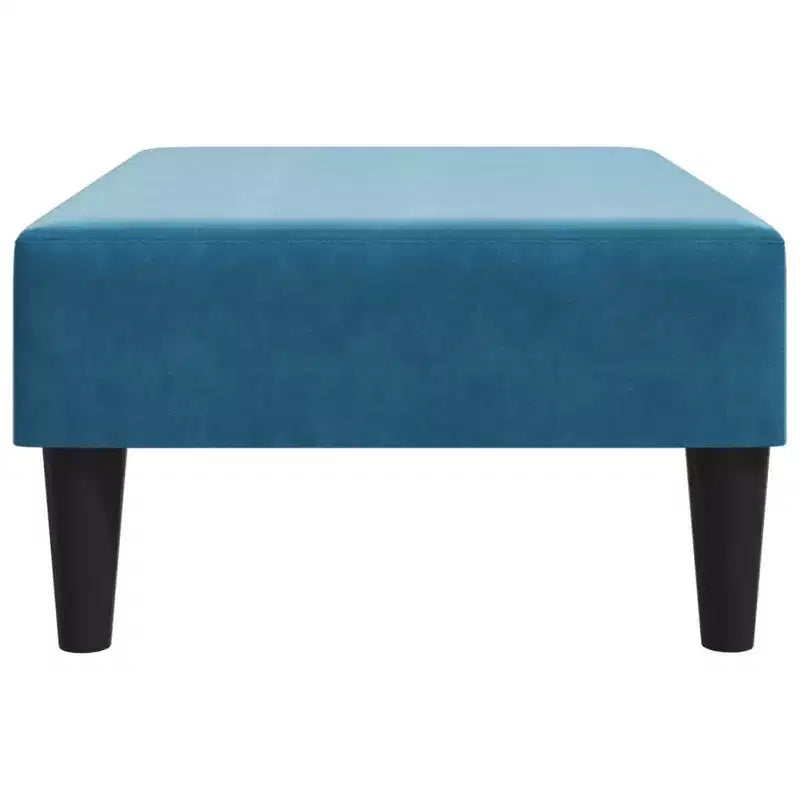 Modern Ottoman Footstool, Velvet Upholstered Pouf Stool for Footrest, Compact Accent Seating for Living Room