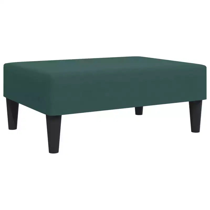 Modern Ottoman Footstool, Velvet Upholstered Pouf Stool for Footrest, Compact Accent Seating for Living Room