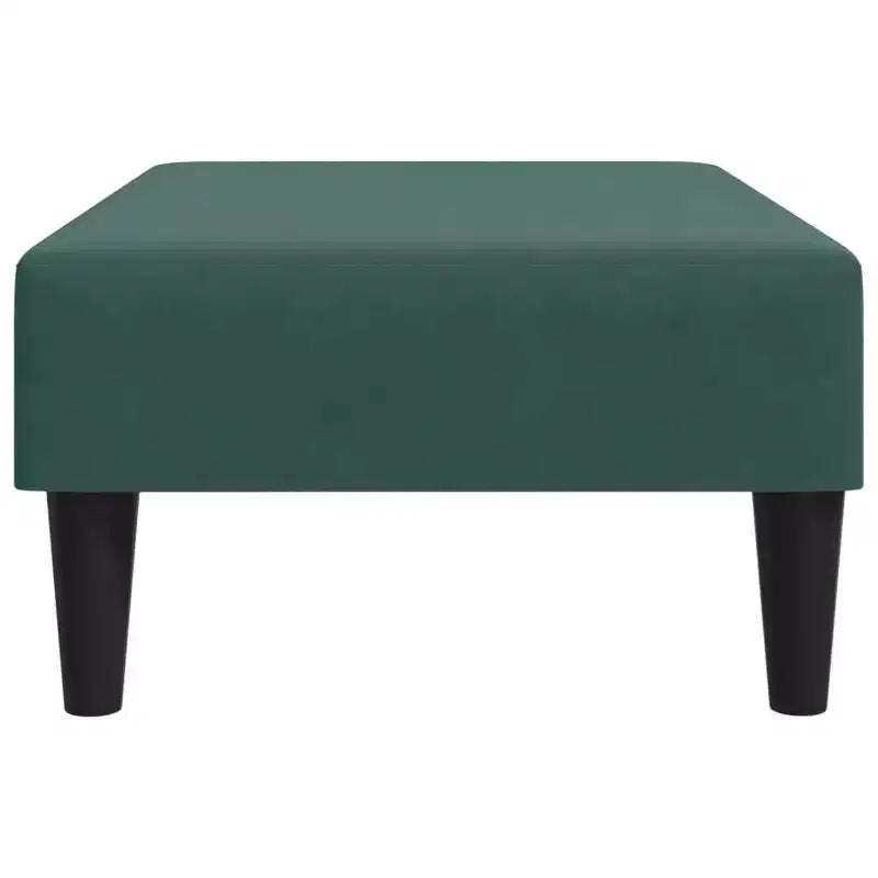 Modern Ottoman Footstool, Velvet Upholstered Pouf Stool for Footrest, Compact Accent Seating for Living Room
