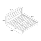 King Tiena Lencia Bed with Headboard Knotty Oak