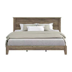 King Tiena Lencia Bed with Headboard Knotty Oak