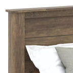 King Tiena Lencia Bed with Headboard Knotty Oak