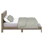 King Tiena Lencia Bed with Headboard Knotty Oak