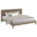 King Tiena Lencia Bed with Headboard Knotty Oak