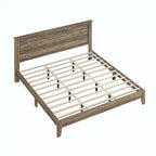 King Tiena Lencia Bed with Headboard Knotty Oak