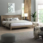 King Tiena Lencia Bed with Headboard Knotty Oak