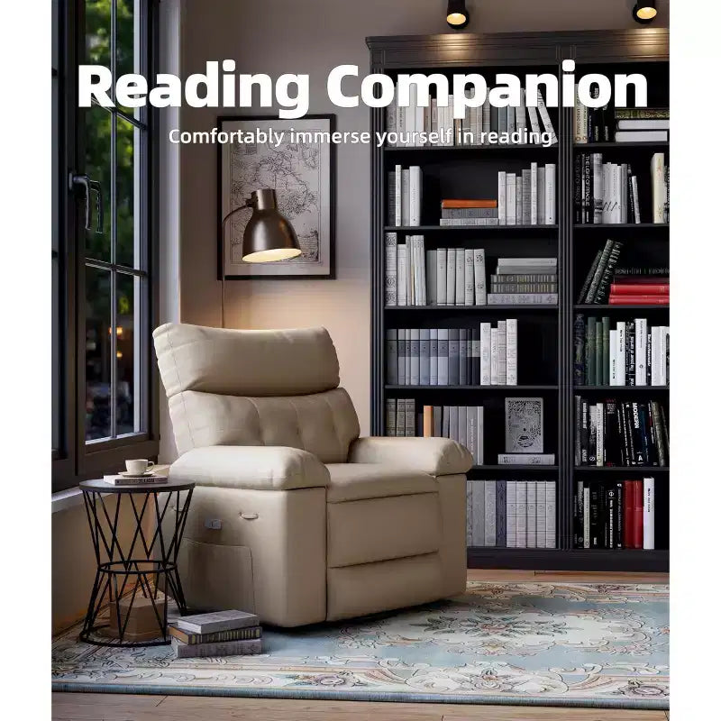 Extra Wide Swivel Rocking Recliner Chair for Adults, Massage Recliner Sofa, Upholstered Glider Reclining Nursery Chair