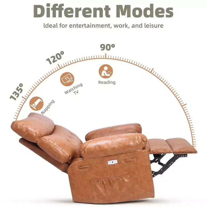 Extra Wide Swivel Rocking Recliner Chair for Adults, Massage Recliner Sofa, Upholstered Glider Reclining Nursery Chair