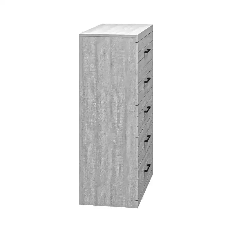 5 Drawer Chest (Interlock) - Dusty Grey Oak