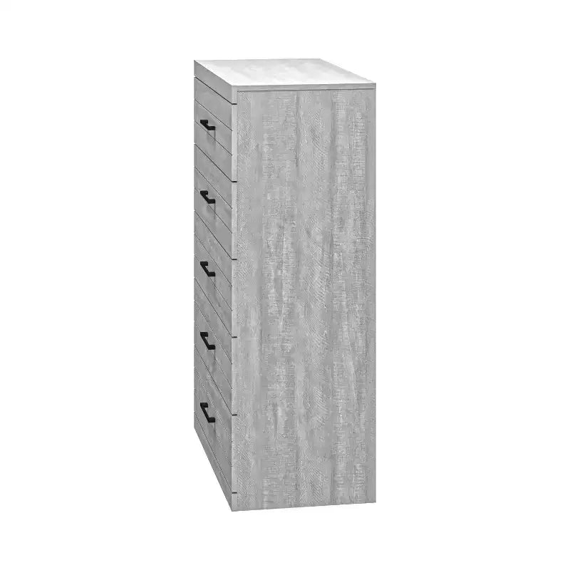 5 Drawer Chest (Interlock) - Dusty Grey Oak