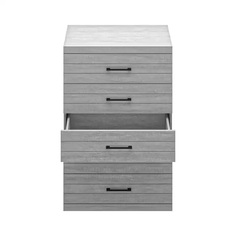 5 Drawer Chest (Interlock) - Dusty Grey Oak
