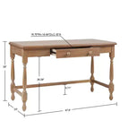 Crista Traditional Wooden Desk with 1 Drawer