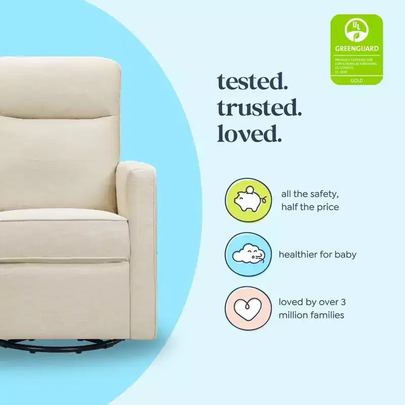 Gabby Pillowback Swivel Glider