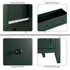 Cassettiera a 5 cassetti per camera da letto, comò in legno da 80 cm con manopole in metallo, comodino alto, organizzatore per vestiti per camera da letto