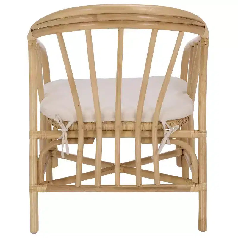 Sedia da pranzo in rattan - SEA8041 - Naturale/Crema - Safavieh