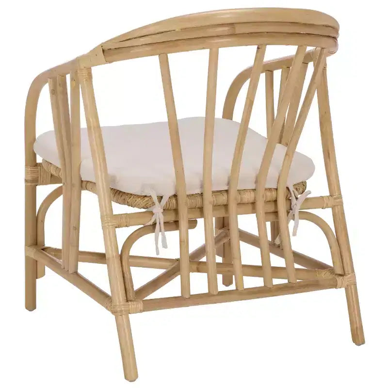 Sedia da pranzo in rattan - SEA8041 - Naturale/Crema - Safavieh