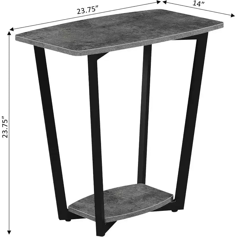 Rectangle Metal Table Top End Table 1 -piece