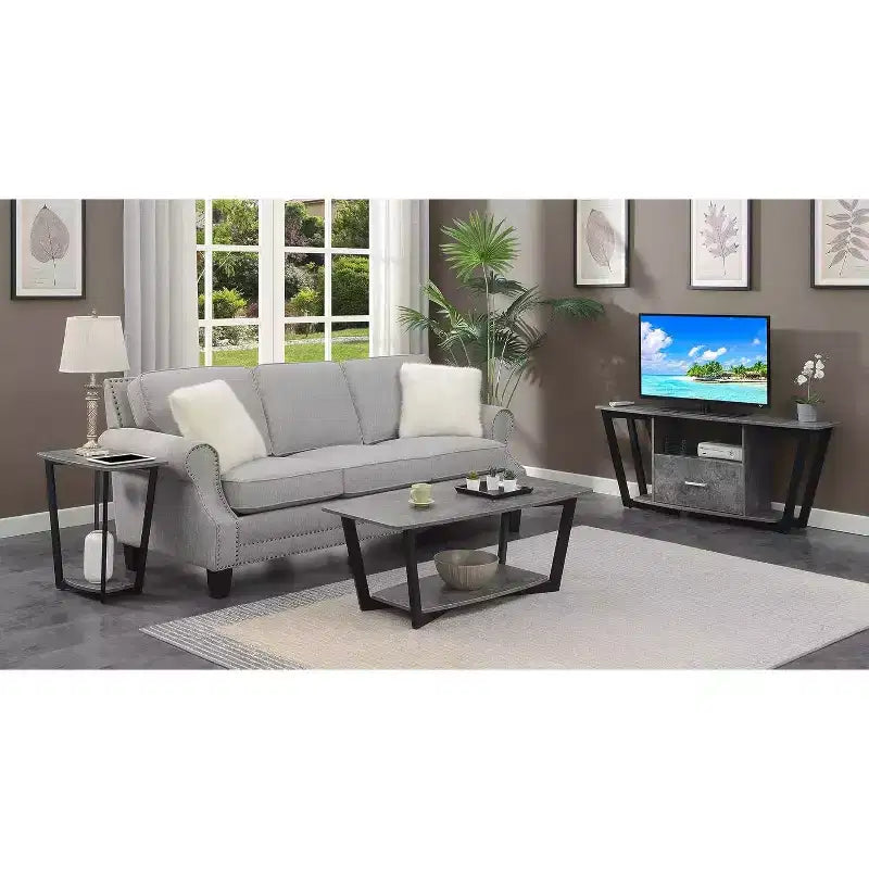 Rectangle Metal Table Top End Table 1 -piece