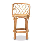 Rattan Counter Height Barstool Natural - bali &; pari