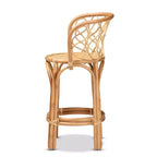 Rattan Counter Height Barstool Natural - bali &; pari
