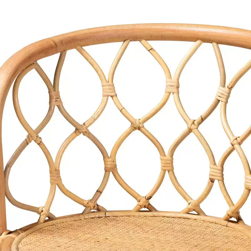 Rattan Counter Height Barstool Natural - bali &; pari