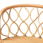 Rattan Counter Height Barstool Natural - bali &; pari