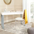Barton Desk - - White/Grey