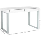 Barton Desk - - White/Grey