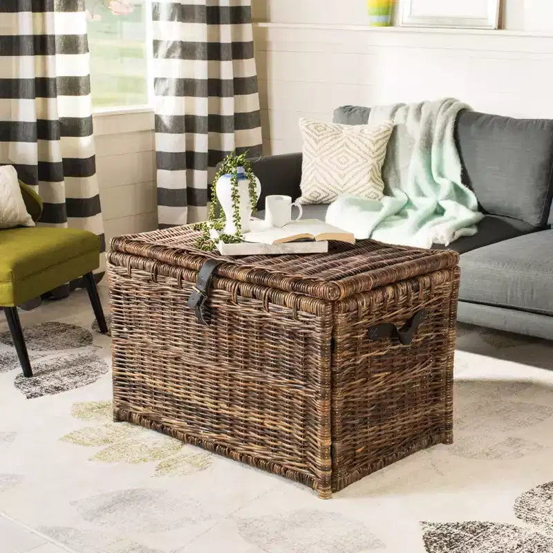 35 Wicker Storage Trunk