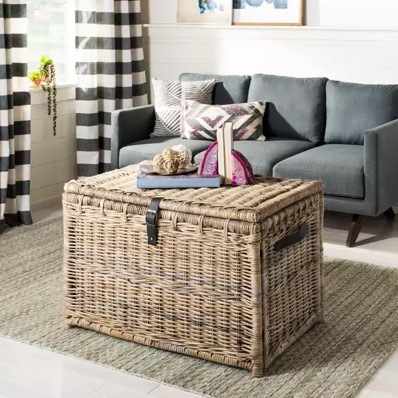 35 Wicker Storage Trunk