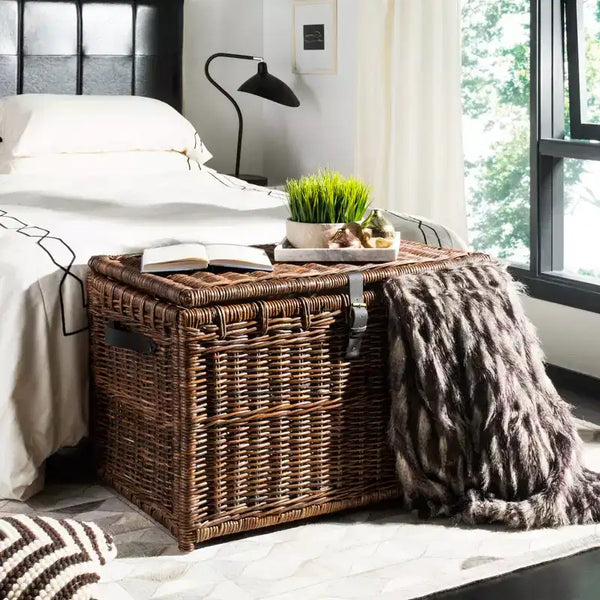 35 Wicker Storage Trunk