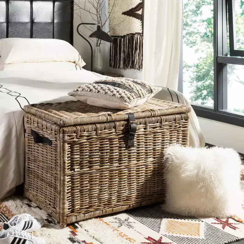 35 Wicker Storage Trunk