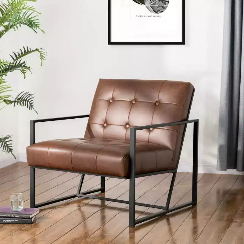 PU Leather Accent Chair