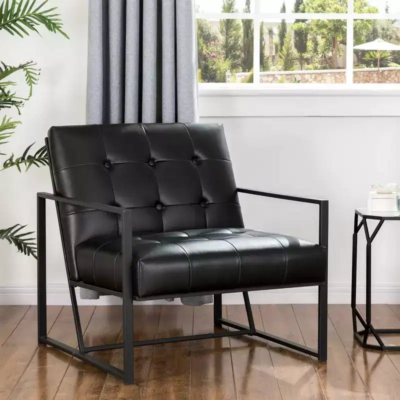 PU Leather Accent Chair