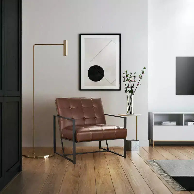 PU Leather Accent Chair