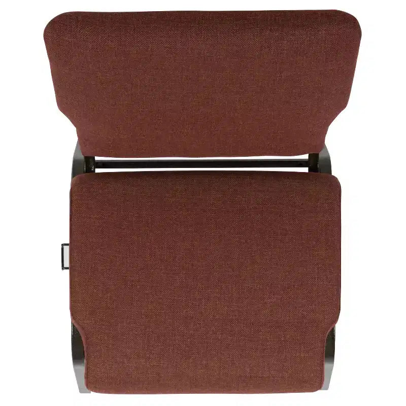 Advantage Auditorium Chair - Stacking Padded Chair - 20.5inch Wide Seat - Cinnamon Fabric/Gold Vein Frame
