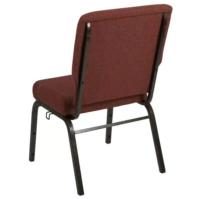 Advantage Auditorium Chair - Stacking Padded Chair - 20.5inch Wide Seat - Cinnamon Fabric/Gold Vein Frame