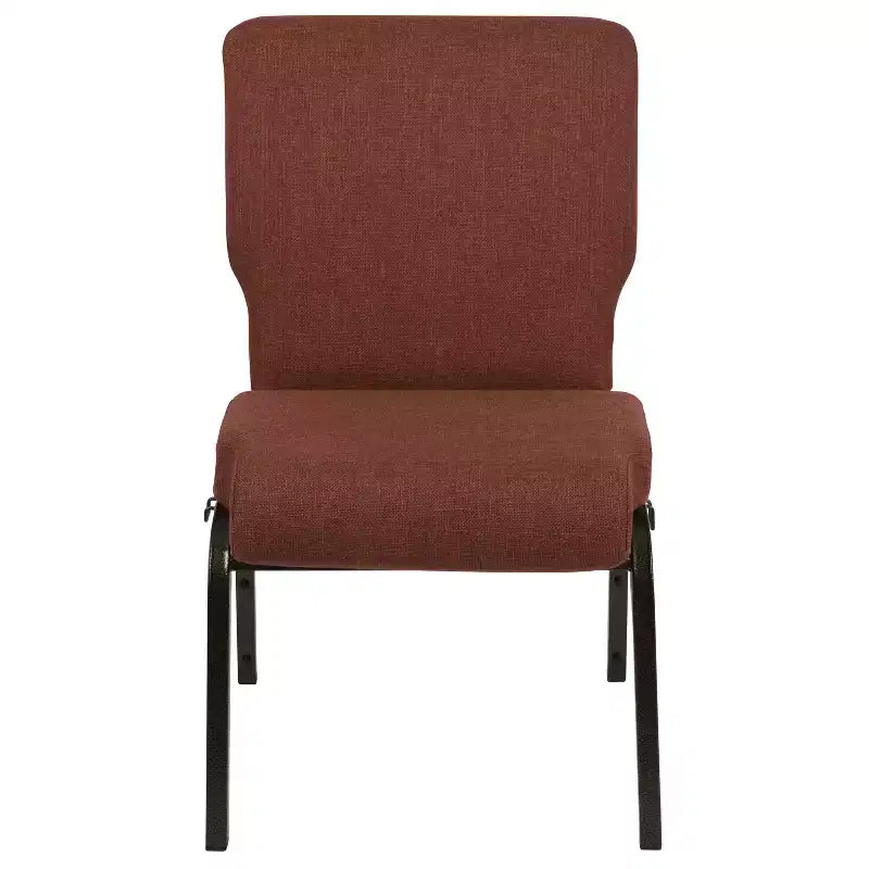 Advantage Auditorium Chair - Stacking Padded Chair - 20.5inch Wide Seat - Cinnamon Fabric/Gold Vein Frame
