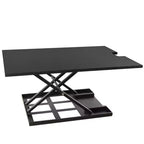 36 Standing Desk Converter with Pneumatic Height Adjustment Black