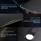 Gaming Desk Computer Desk Table w/Cup Holder & Headphone Hook Gamer Workstation