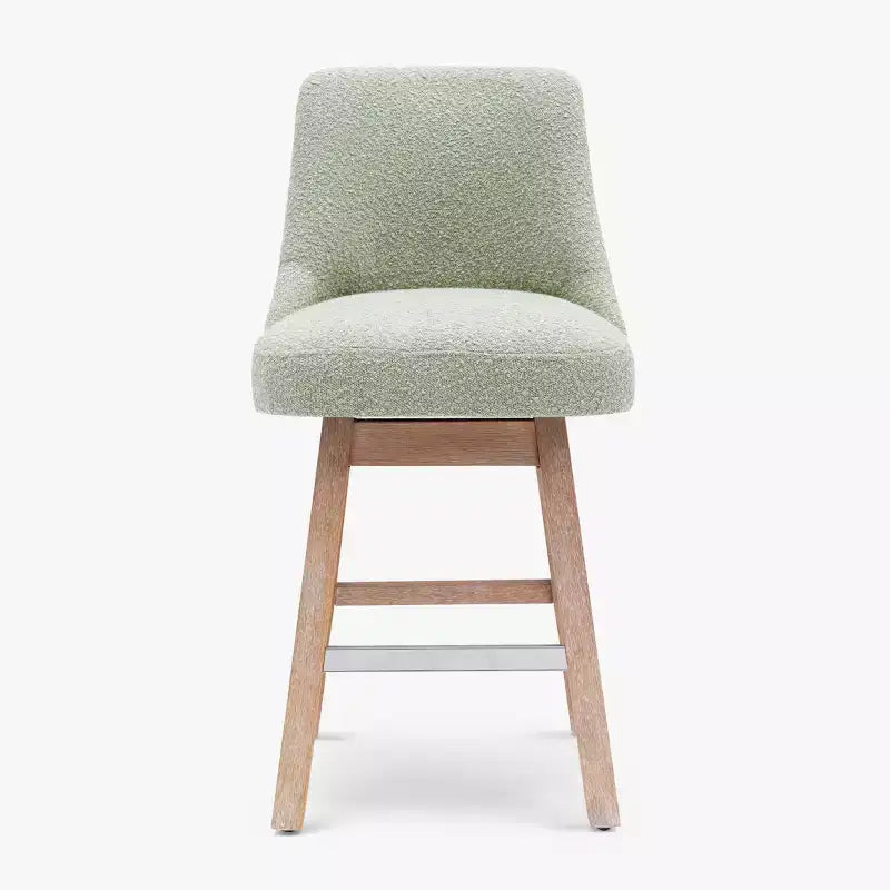 26 Upholstered Swivel Counter Height Bar Stool, Desert Sage
